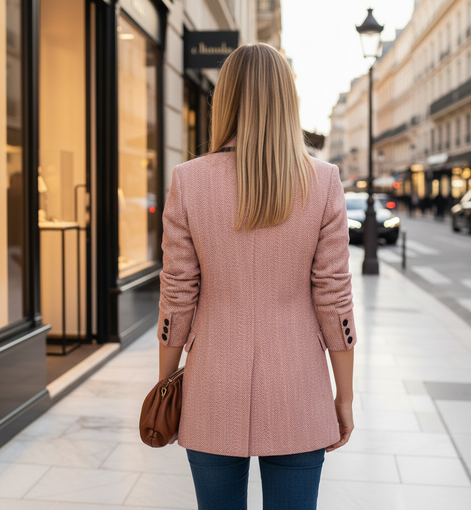 Blazer Rose Herringbone.