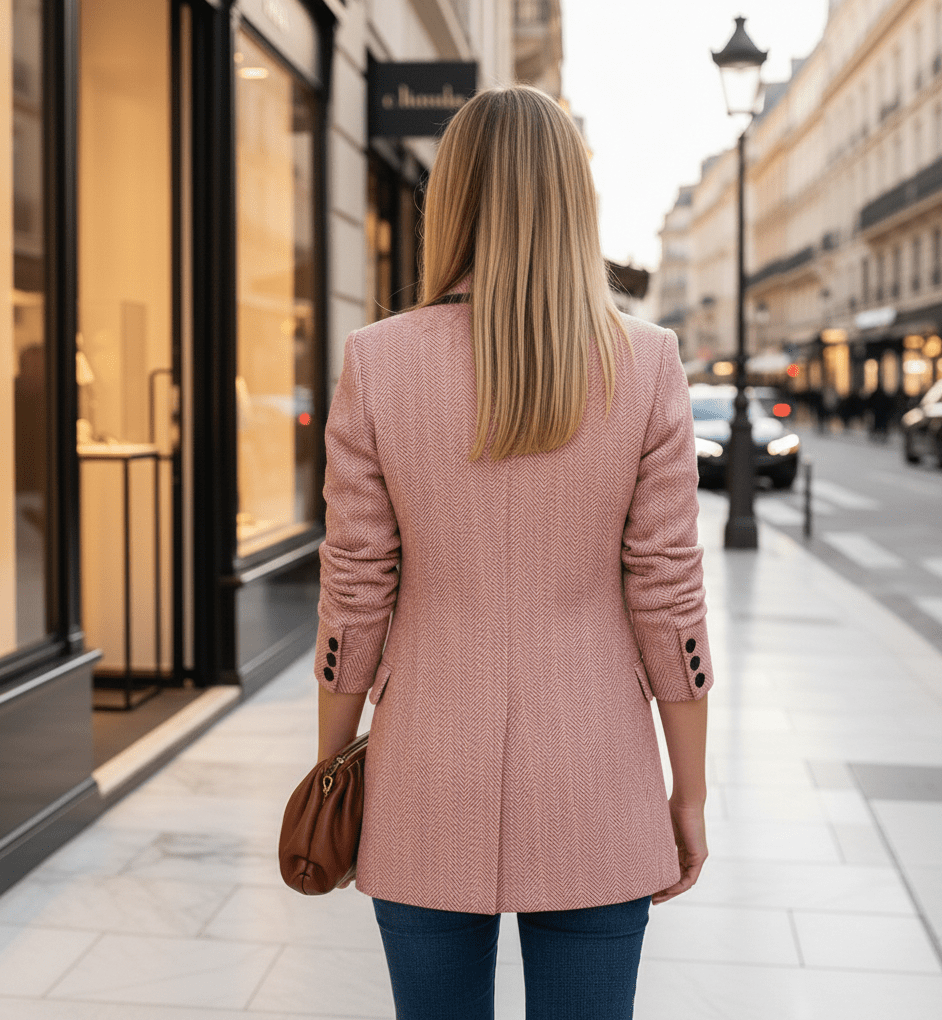 Blazer Rose Herringbone. - DressMilano