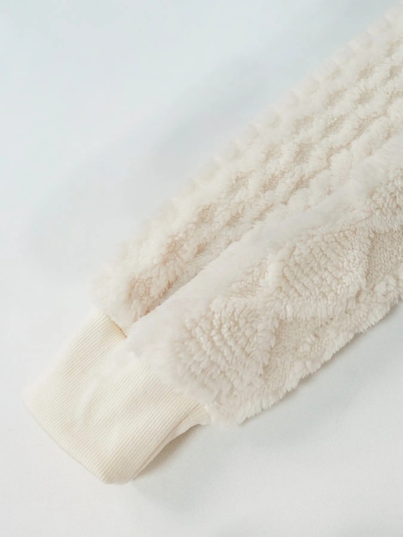 Hoodie Teddy Cream - DressMilano